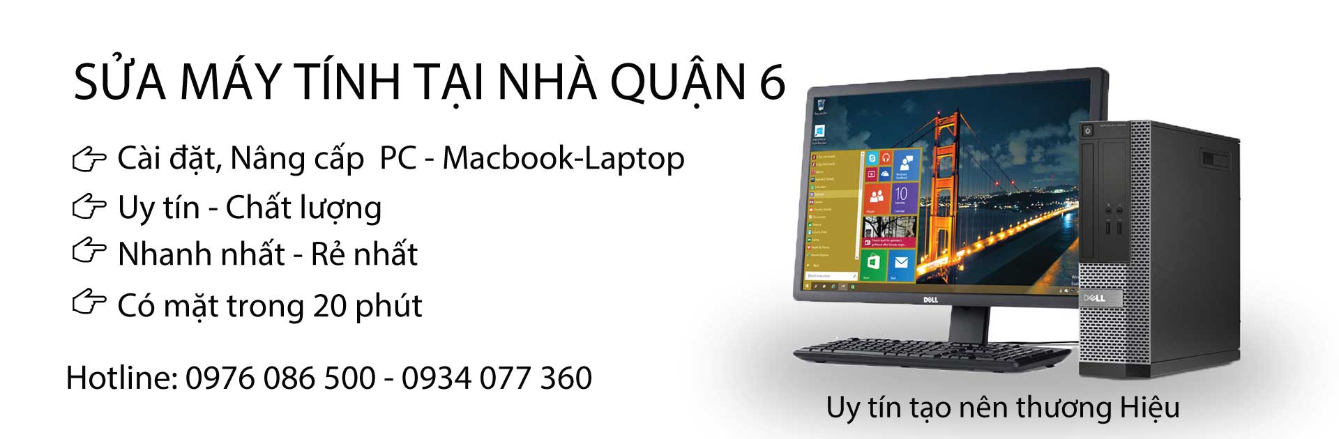 sửa máy tính tại nhà quận 6