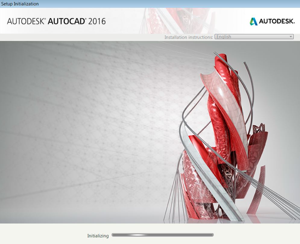 chạy file cài đặt Autocad 2016