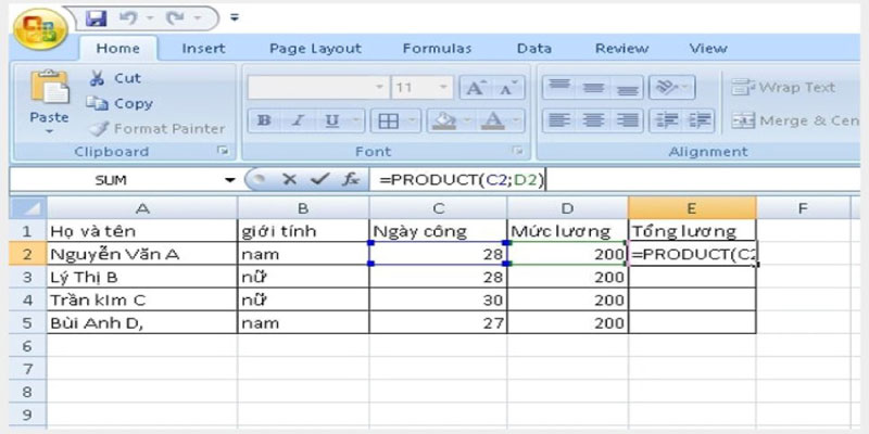 hướng dẫn sử dụng hàm product trong excel hướng dẫn sử dụng hàm product trong excel