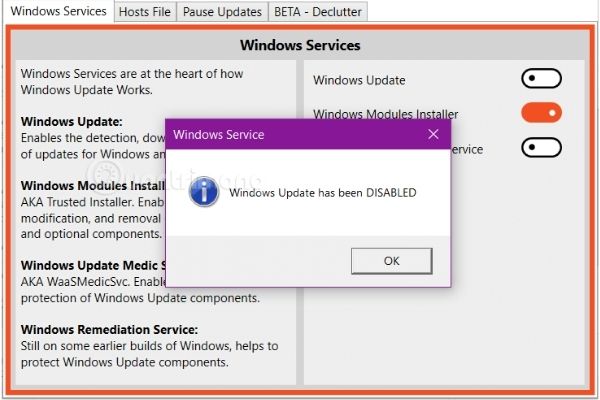 tắt update win 10 bằng Windows Services tắt update win 10 bằng Windows Services