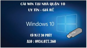 Dịch vụ cài win tại quận 1 giá rẻ, cài tận nơi nhanh chóng