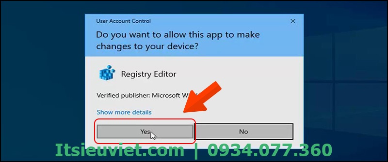 Xác nhận mở registry bàn phím Xác nhận mở registry bàn phím
