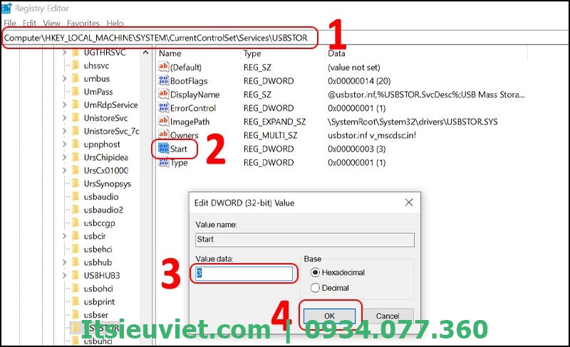 Đổi giá trị registry Đổi giá trị registry