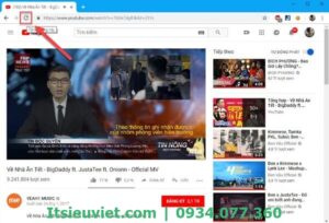 Tải lại trang youtube bằng cách nhấn chọn mũi tên hình tròn xoay ngược