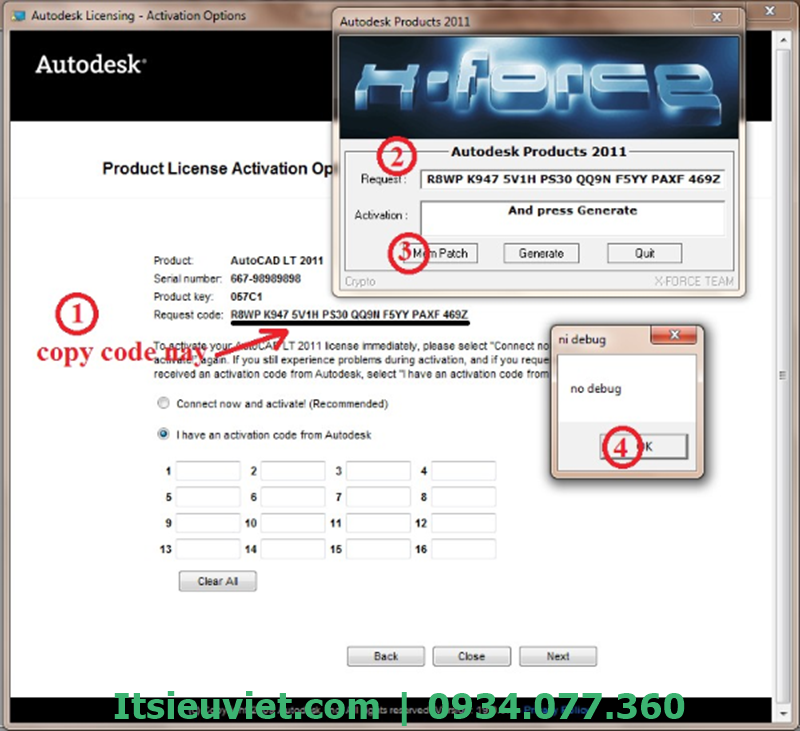 các bước crack Autocad 2011
