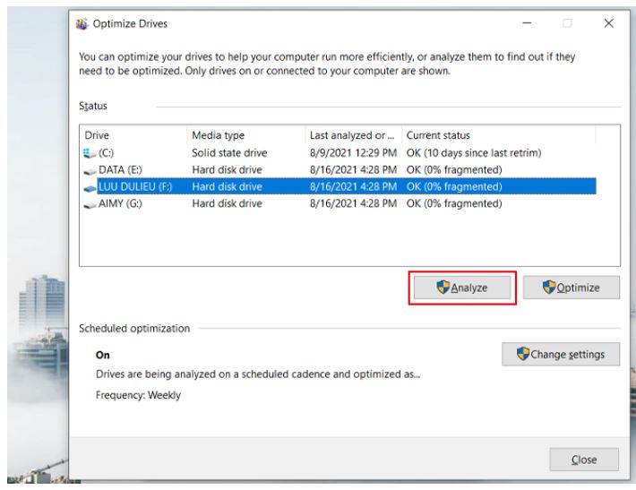 Chống phân mảnh cho ổ đĩa cứng