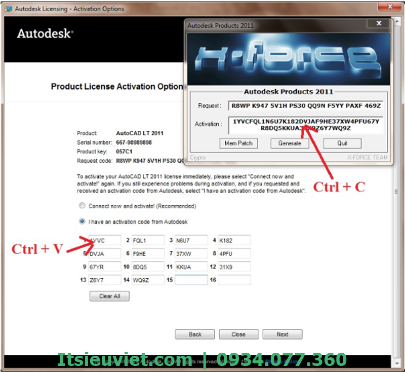 các bước crack Autocad 2011