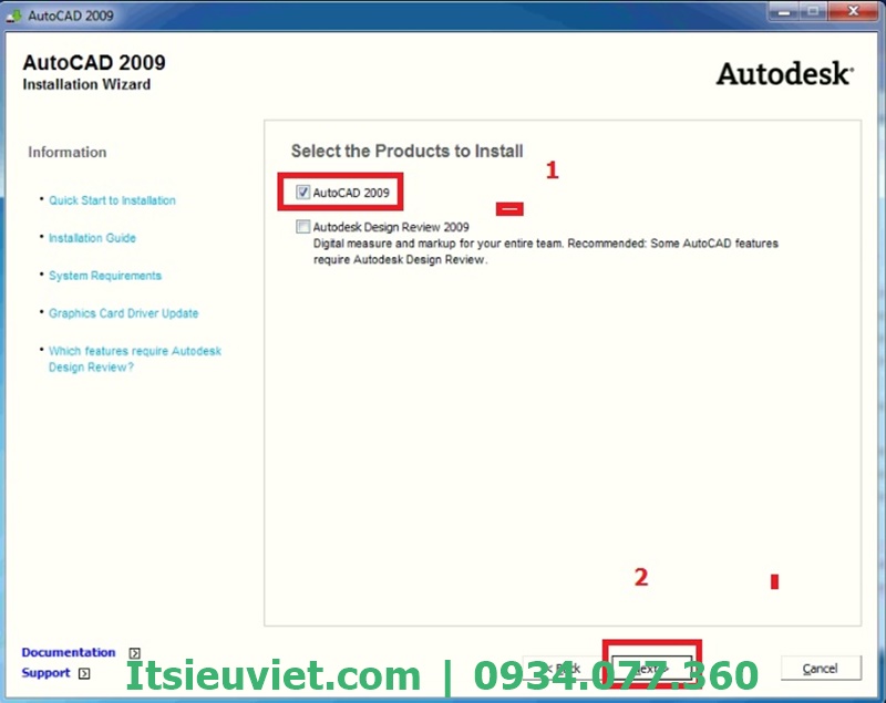 Hướng dẫn cài Autocad 2009 nhanh chóng, chi tiết nhất Hướng dẫn cài Autocad 2009 nhanh chóng, chi tiết nhất