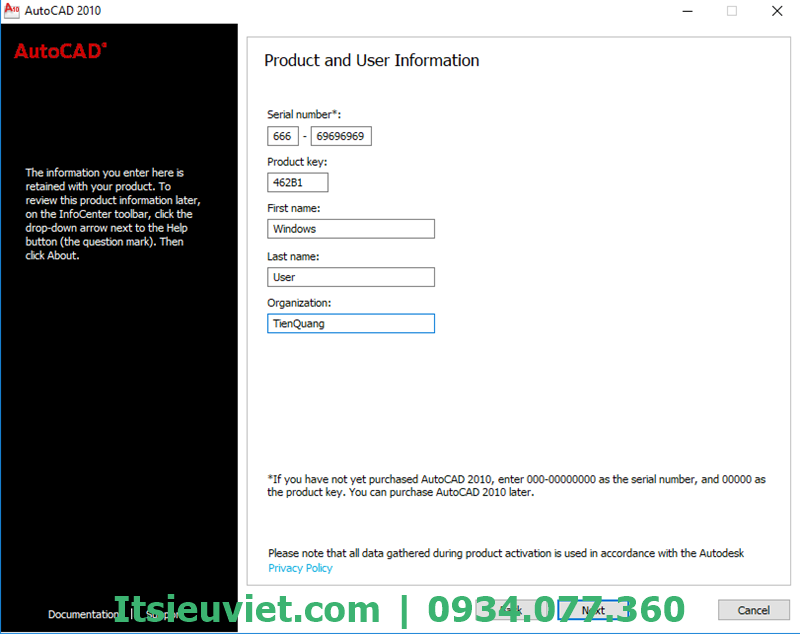 cài đặt Autocad 2011