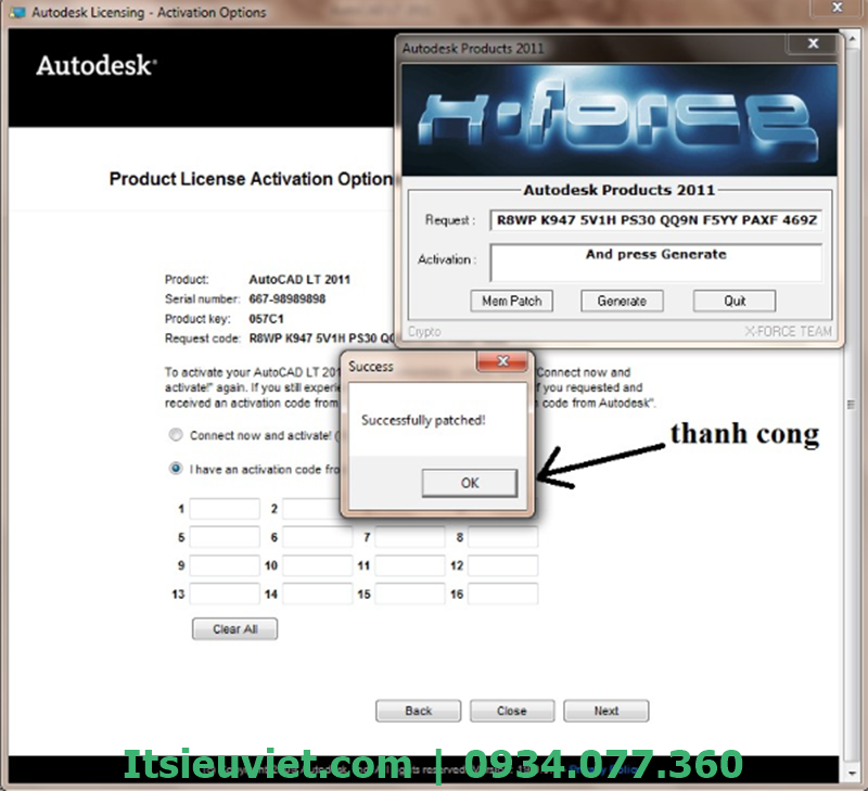 các bước crack Autocad 2011
