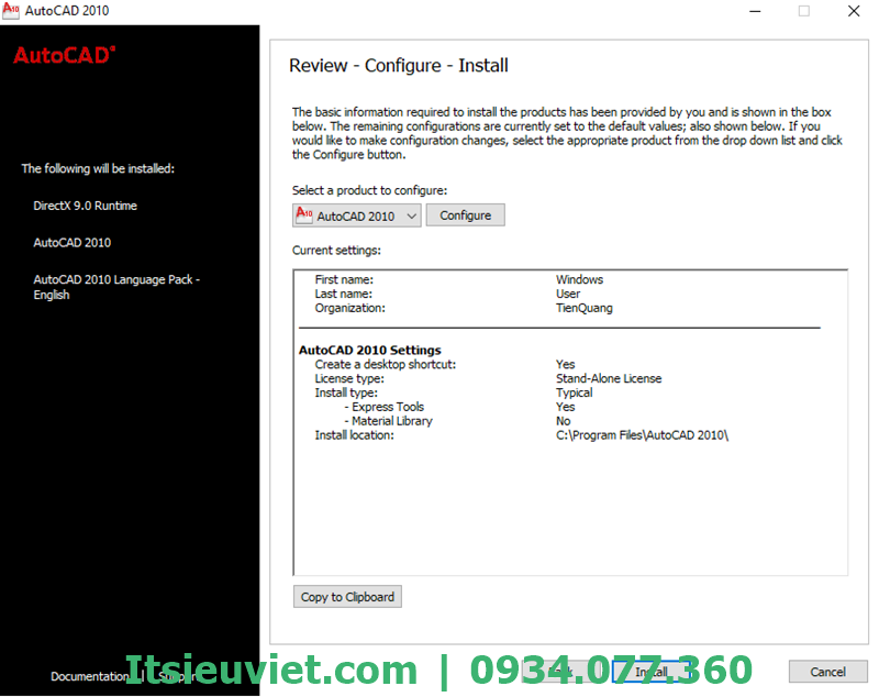 cài đặt Autocad 2011 full crack