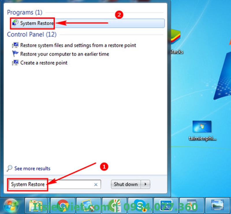 Sử dụng System Restore trên máy tính để sửa lỗi màn hình xanh Sử dụng System Restore trên máy tính để sửa lỗi màn hình xanh