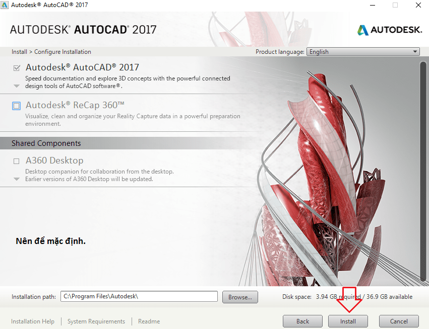 Hướng dẫn cài Autocad 2017 full crack chi tiết nhất