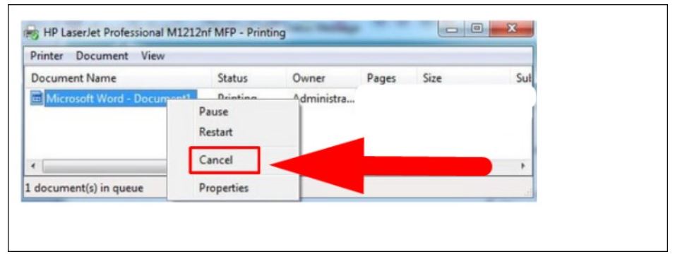 muốn huỷ lệnh nào hãy bấm chuột phải và chọn cancel muốn huỷ lệnh nào hãy bấm chuột phải và chọn cancel